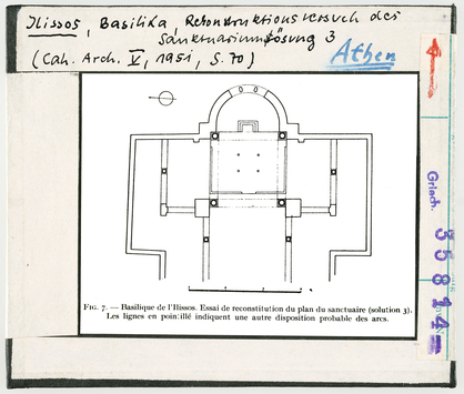 Vorschaubild Athen: Basilika von Ilissos, Rekonstruktionsversuch des Sanktuars 3 